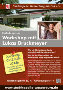 Mehr über den Artikel erfahren Einladung zum Workshop mit Lukas Bruckmeyer